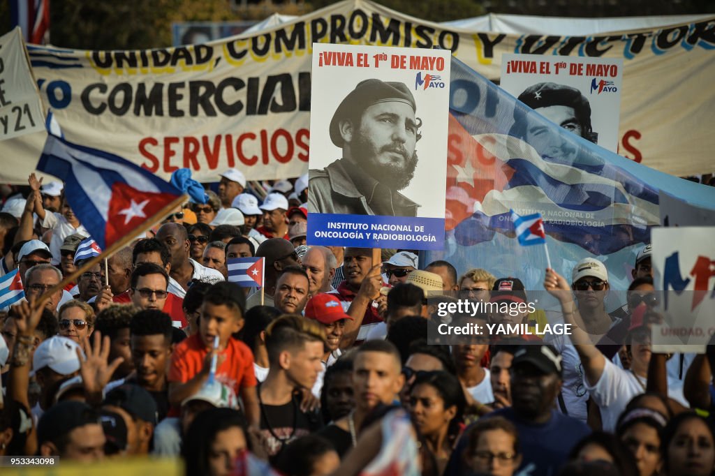 CUBA-MAYDAY-LABOUR-RALLY