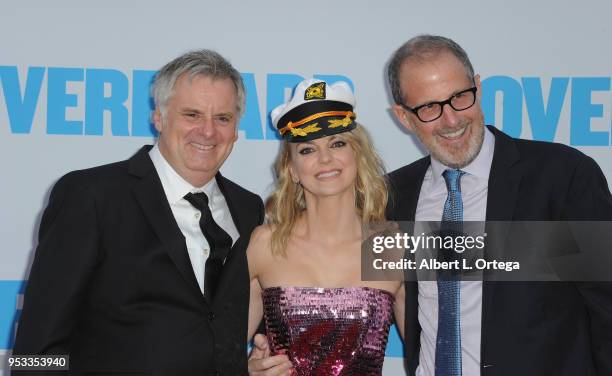 Directors Bob Fisher, actress Anna Faris and Rob Greenberg arrive for the Premiere Of Lionsgate And Pantelion Film's "Overboard" held at Regency...