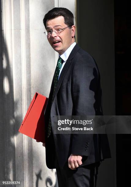 James Brokenshire, Secretary of State for Housing, Communities and Local Government attends the first cabinet meeting following the Re-Shuffle at...