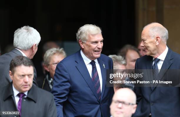 Trevor Brooking outside St Luke's and Christ Church, London, where the memorial service for former Chelsea player Ray Wilkins is being held. Wilkins,...