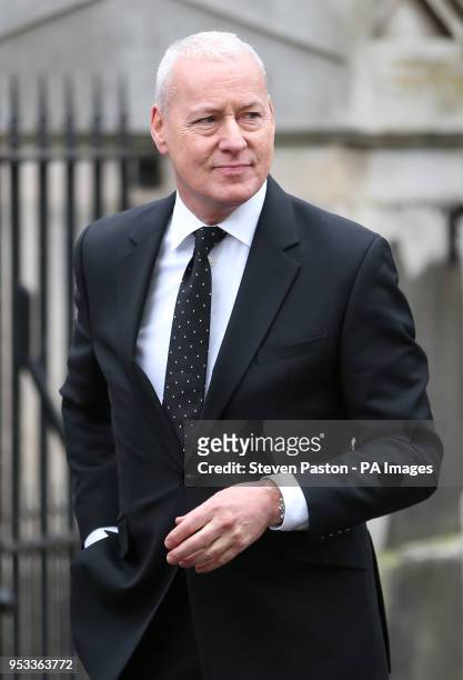 Jim White outside St Luke's and Christ Church, London, where the memorial service for former Chelsea player Ray Wilkins is being held. Wilkins, who...