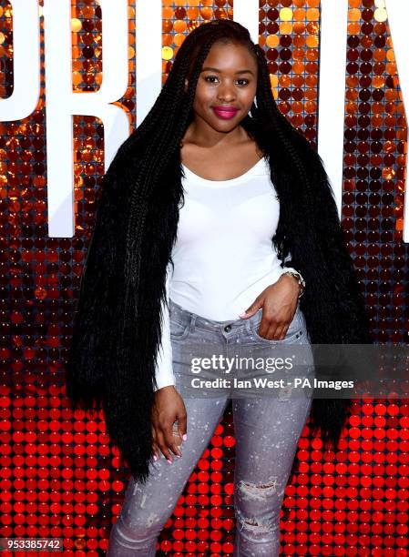 Tinea Taylor attending the special screening of I Feel Pretty held at the Picturehouse Central, Piccadilly, London.