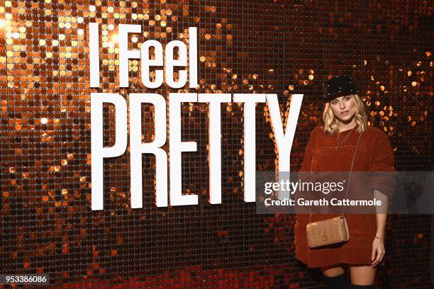 Ashley James attends a special screening of 'I Feel Pretty' at Picturehouse Central on May 1, 2018 in London, England.