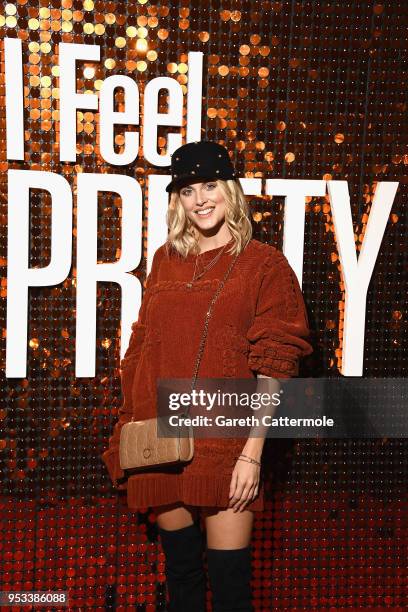 Ashley James attends a special screening of 'I Feel Pretty' at Picturehouse Central on May 1, 2018 in London, England.