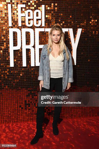 Lottie Moss attends a special screening of 'I Feel Pretty' at Picturehouse Central on May 1, 2018 in London, England.