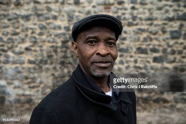 Anthony Bryan poses for a photograph on College Green after members of the Windrush generation and their families attend a meeting with MPs at the...