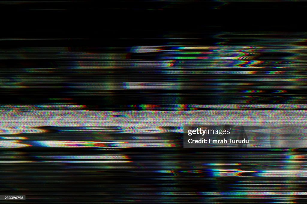 Digital television glitch pattern