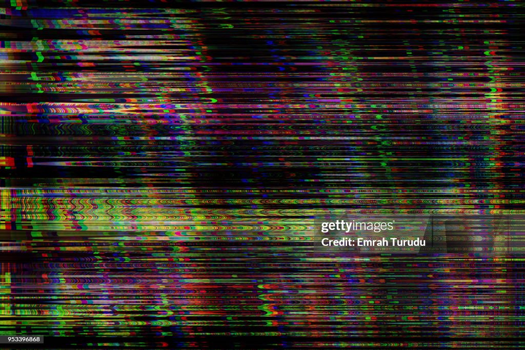 Digital television glitch pattern