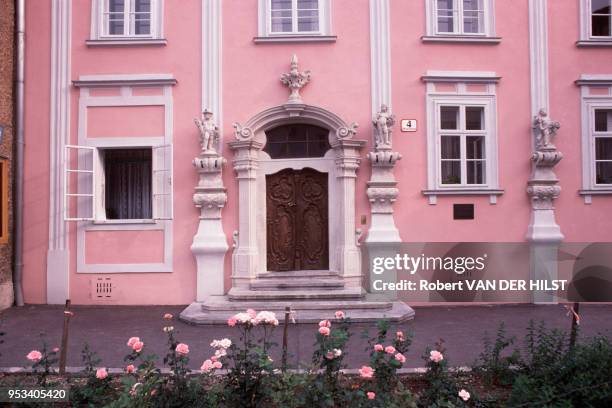 Maison bourgeoise en août 1986 à Krems an der Donau, Autriche.