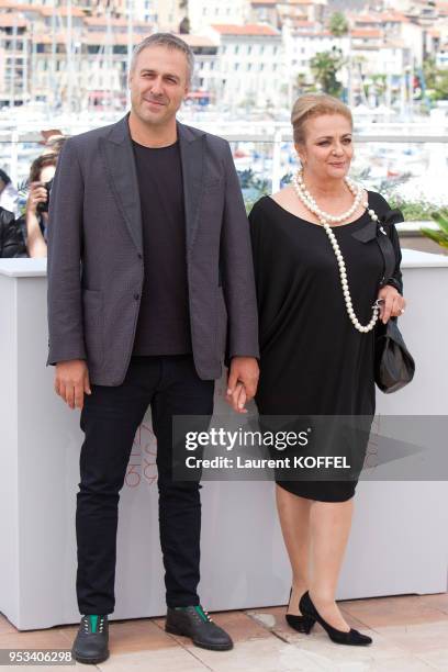 Actor Mimi Branescu and actress Dana Dogaru attend the 'Sieranevada' photocall during the 69th annual Cannes Film Festival at the Palais des...