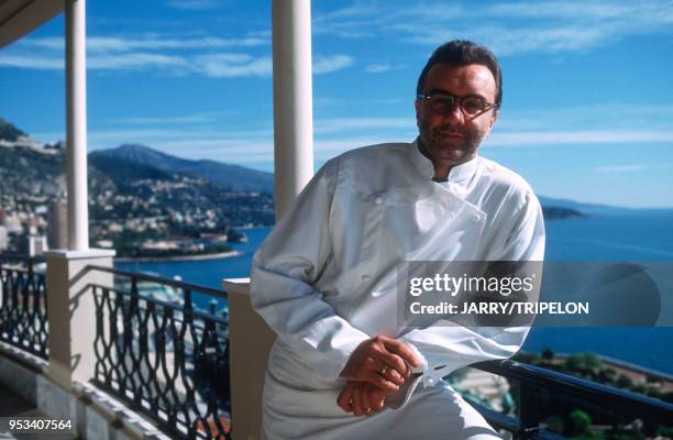 Principality of Monaco: Alain DUCASSE, head chef of the restaurant "Le Louis XV" in Monte-Carlo. Principauté de Monaco: Alain DUCASSE, grand chef du...