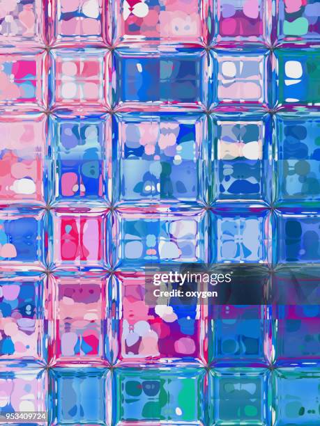 abstract mosaic glass background - light box stock-fotos und bilder