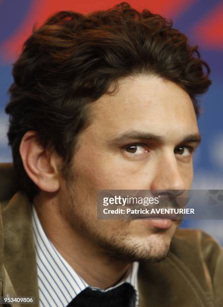James Franco attends the 'Lovelace' press conference during the 63rd Berlinale International Film Festival at the Grand Hyatt Hotel on February 9,...