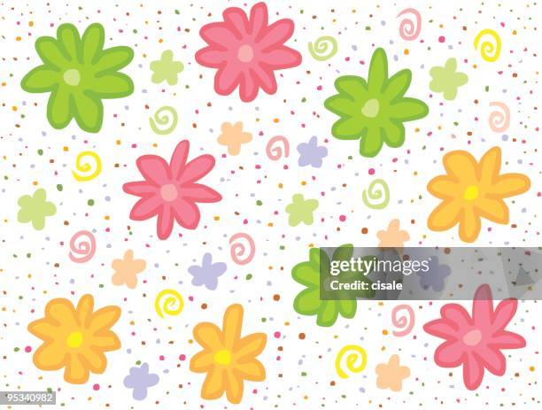 spring background - african violet flower stock illustrations
