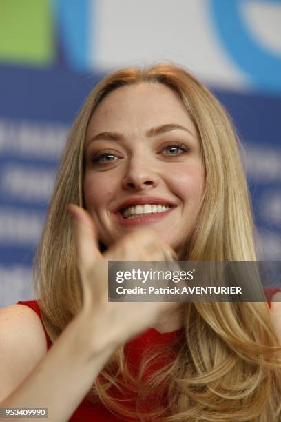 Amanda Seyfried attends the 'Lovelace' press conference during the 63rd Berlinale International Film Festival at the Grand Hyatt Hotel on February 9,...