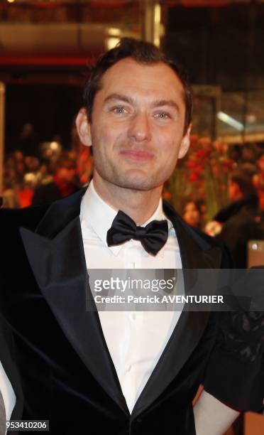 Jude Law attends 'Side Effects' premiere during the 63rd Berlinale International Film Festival on February 12, 2013 in Berlin, Germany.