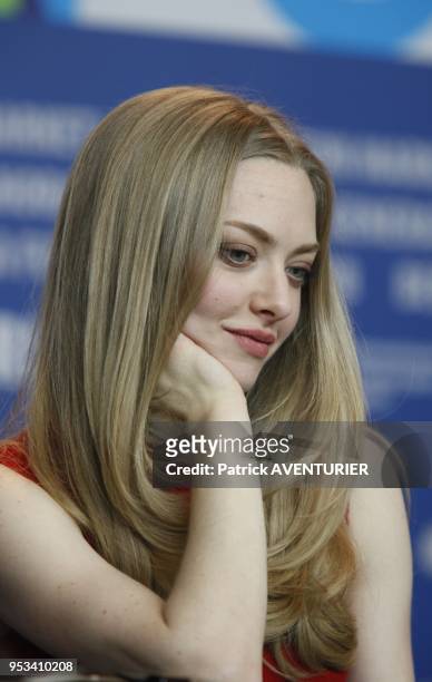 Amanda Seyfried attends the 'Lovelace' press conference during the 63rd Berlinale International Film Festival at the Grand Hyatt Hotel on February 9,...
