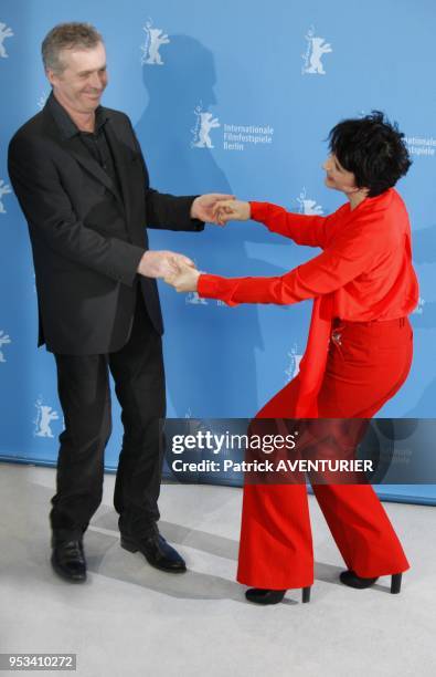Bruno Dumont ,Juliette Binoche for the movie "Camille Claudel 1915" during the 63rd Berlinale International Film Festival on February 12, 2013 in...