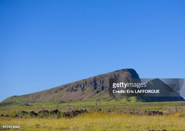 Rano Raraku is a volcanic crater formed of consolidated volcanic ash and located on the slopes of Terevaka in the Rapa Nui National Park. It was a...