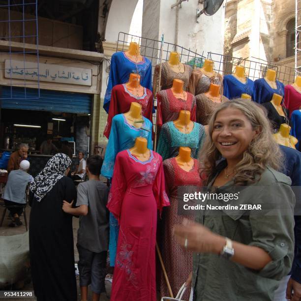 Marie-Christine Saragosse on street on September 8, 2012 in Algier's, Algeria. The Elysee has approved the appointment by the CSA of Marie Christine...