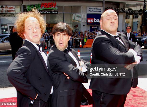 Sean Hayes, Chris Diamantopoulos, and Will Sasso at the World Premiere of "The Three Stooges: The Movie" held at the Grauman's Chinese Theater on...