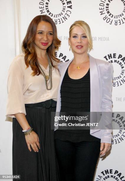 Christina Applegate and Maya Rudolph at the Paley Center For Media Presents An Evening With "Up All Night" held at the Paley Center for Media in...