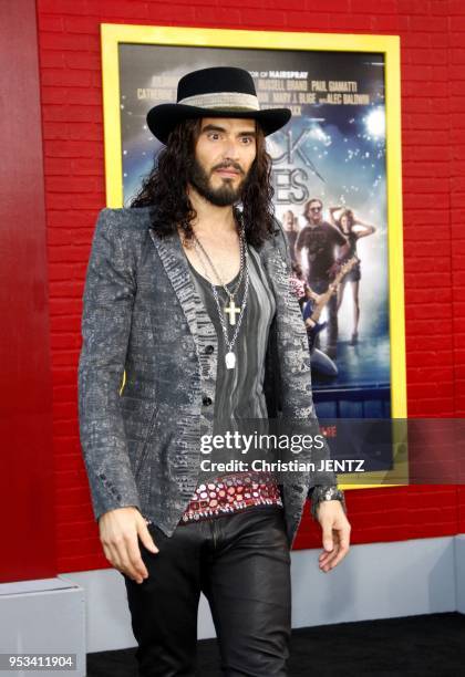 Russell Brand at the Los Angeles premiere of "Rock of Ages" held at the Grauman's Chinese Theater on June 8 Los Angeles, Usa.