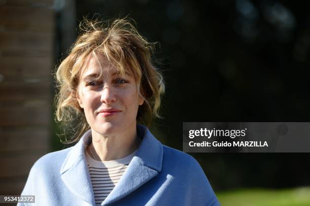 Italian actress Valeria Bruni Tedeschi poses during the photocall of the italian film 'Viva La Liberta' on February 8, 2013 in Rome, Italy.