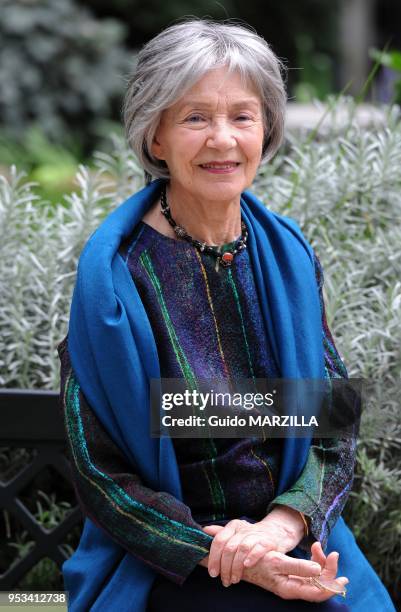 Photocall of the film "Amour" with french actress Emmanuelle Riva on October 9, 2012 in Rome, Italy.