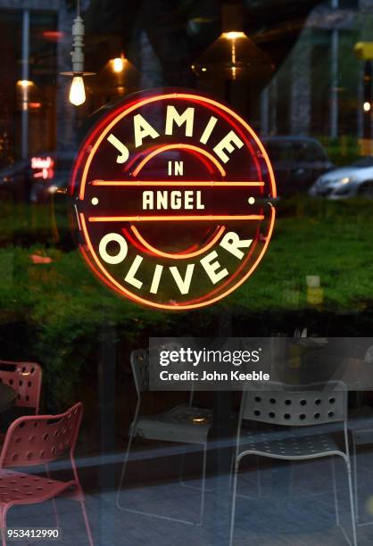 General view of Jamie Oliver's restaurant chain Jamie's Italian near the Angel on April 29, 2018 in London, England.