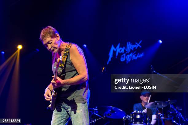 Chris Rea en concert le 5 juillet 2014 au Montreux Jazz Festival, Suisse.