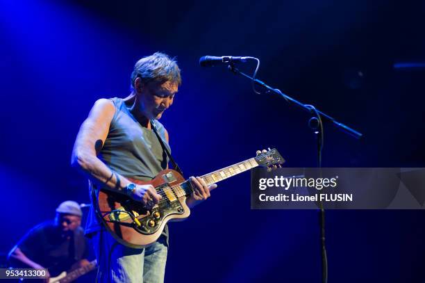 Chris Rea en concert le 5 juillet 2014 au Montreux Jazz Festival, Suisse.