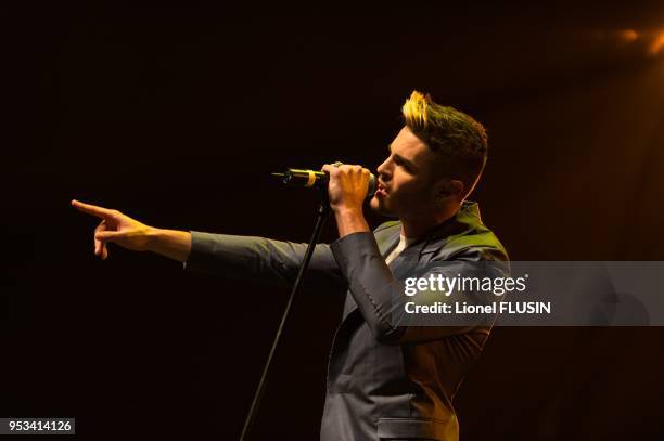 Baptiste Giabiconi performing live at the Arena of Geneva on November 6, 2012 at Geneva in Switzerland.