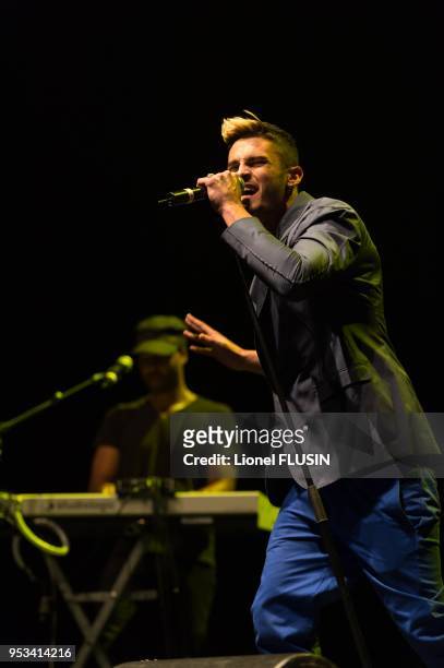 Baptiste Giabiconi performing live at the Arena of Geneva on November 6, 2012 at Geneva in Switzerland.