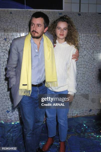 Jean-Jacques Beinex et Isabelle Pasco le 5 janvier 1988 à Paris, France.