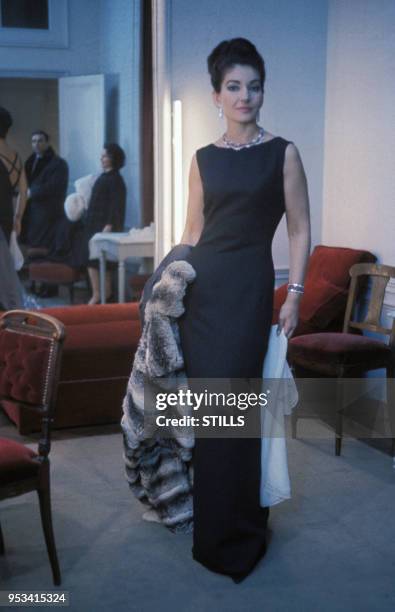 Portrait de Maria Callas à Paris dans les années 60, France. Circa 1960.