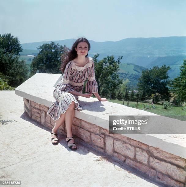 Portrait de la chanteuse et actrice italienne Gigliola Cinquetti dans les années 60. Circa 1960.