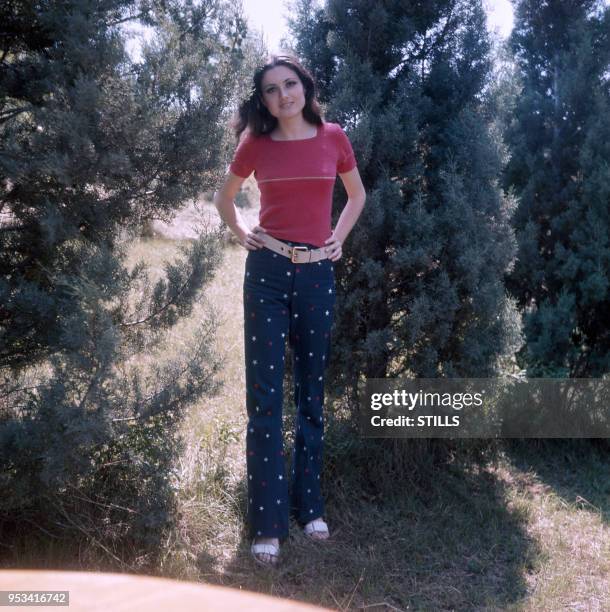 Portrait de la chanteuse et actrice italienne Gigliola Cinquetti dans les années 60. Circa 1960.