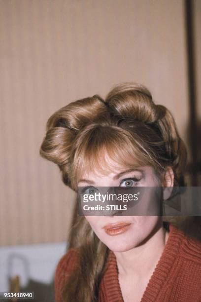 Portrait de l'actrice Diane Cilento dans les années 80, France.