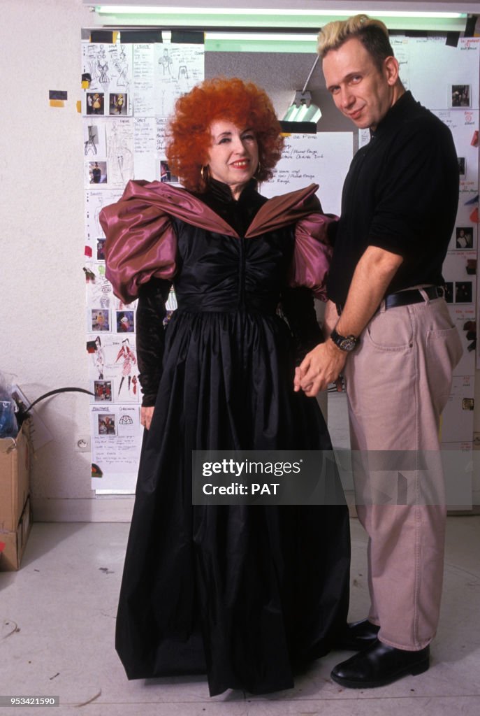 Yvette Horner et Jean Paul Gaultier en 1990