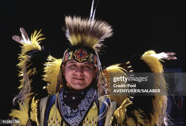 Joël Bointy, Indien Kiowa Comanche, en juin 1987 dans l'Oklahoma aux États-Unis.