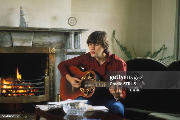 Portrait du chanteur irlandais Johnny Logan dans les années 70, Irlande. Circa 1970.