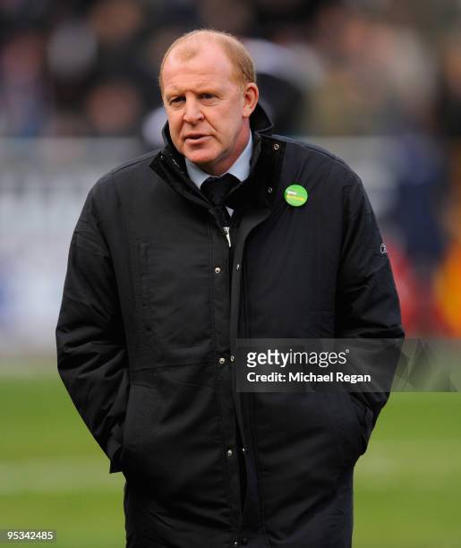 Bolton manager Gary Megson looks on during the Barclays Premier League match between Burnley and Bolton Wanderers at Turf Moor on December 26, 2009...
