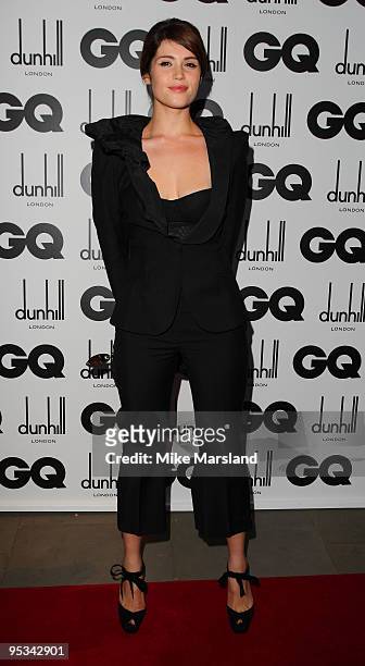 Gemma Arterton arrives for the 2009 GQ Men Of The Year Awards at The Royal Opera House on September 8, 2009 in London, England.