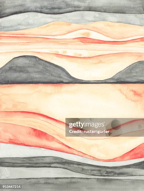 ilustraciones, imágenes clip art, dibujos animados e iconos de stock de abstracto fondo de paisaje - estatua-de-bellas-artes