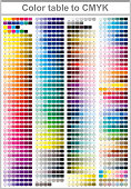 Color print test page