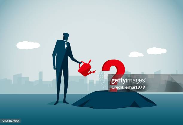 confusion - additional questions stock illustrations