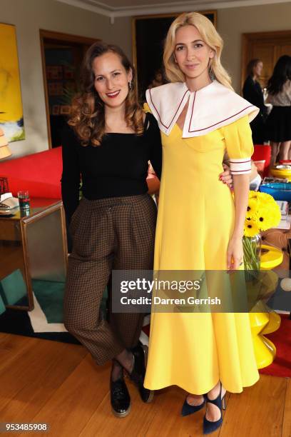 Charlotte Dellal and Sabine Getty attend The Big Tea co-hosted by Sabine Getty and Charlotte Dellal on May 1, 2018 in London, England.