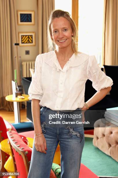 Martha Ward attends The Big Tea co-hosted by Sabine Getty and Charlotte Dellal on May 1, 2018 in London, England.