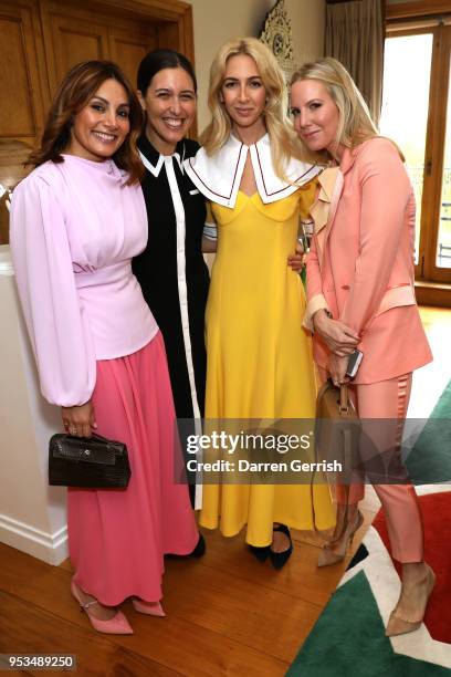 Narmina Marandi, Emilia Wickstead, Sabine Getty and Alice Naylor-Leyland attend The Big Tea co-hosted by Sabine Getty and Charlotte Dellal on May 1,...